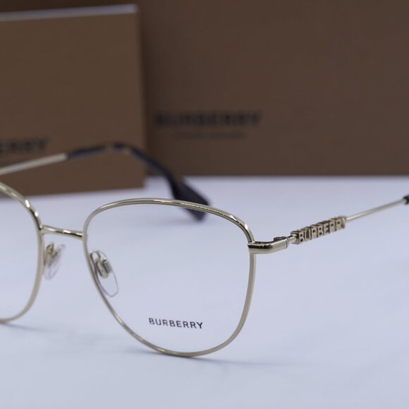 Burberry BE1376 1340 Cat eye Eyeglasses 55mm - Light Gold - Picture 2 of 10